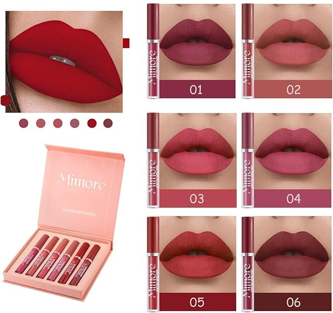 Pack de 6 Pintalabios Color Mate - Mimore