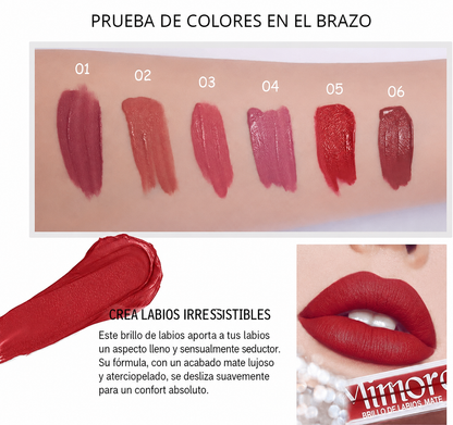 Pack de 6 Pintalabios Color Mate - Mimore