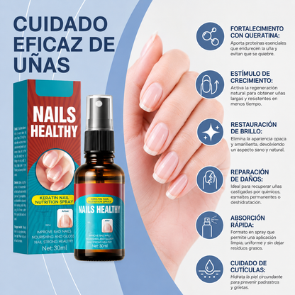 Pack 2 Unidades Spray de Nutrición Con Queratina Para Uñas 30ml Sadoer
