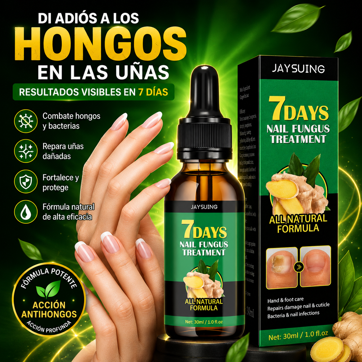 Pack de 2 Aceite Anti-Hongos Uñas 7 Days - 30ml