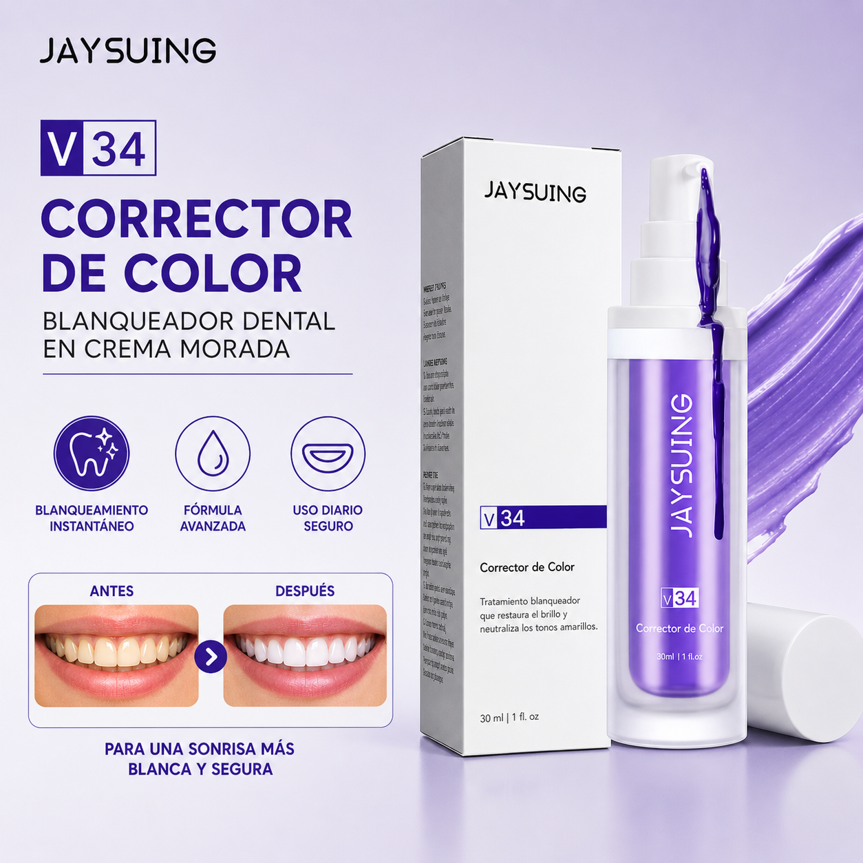 Blanqueador Dental Morada v34 30ml