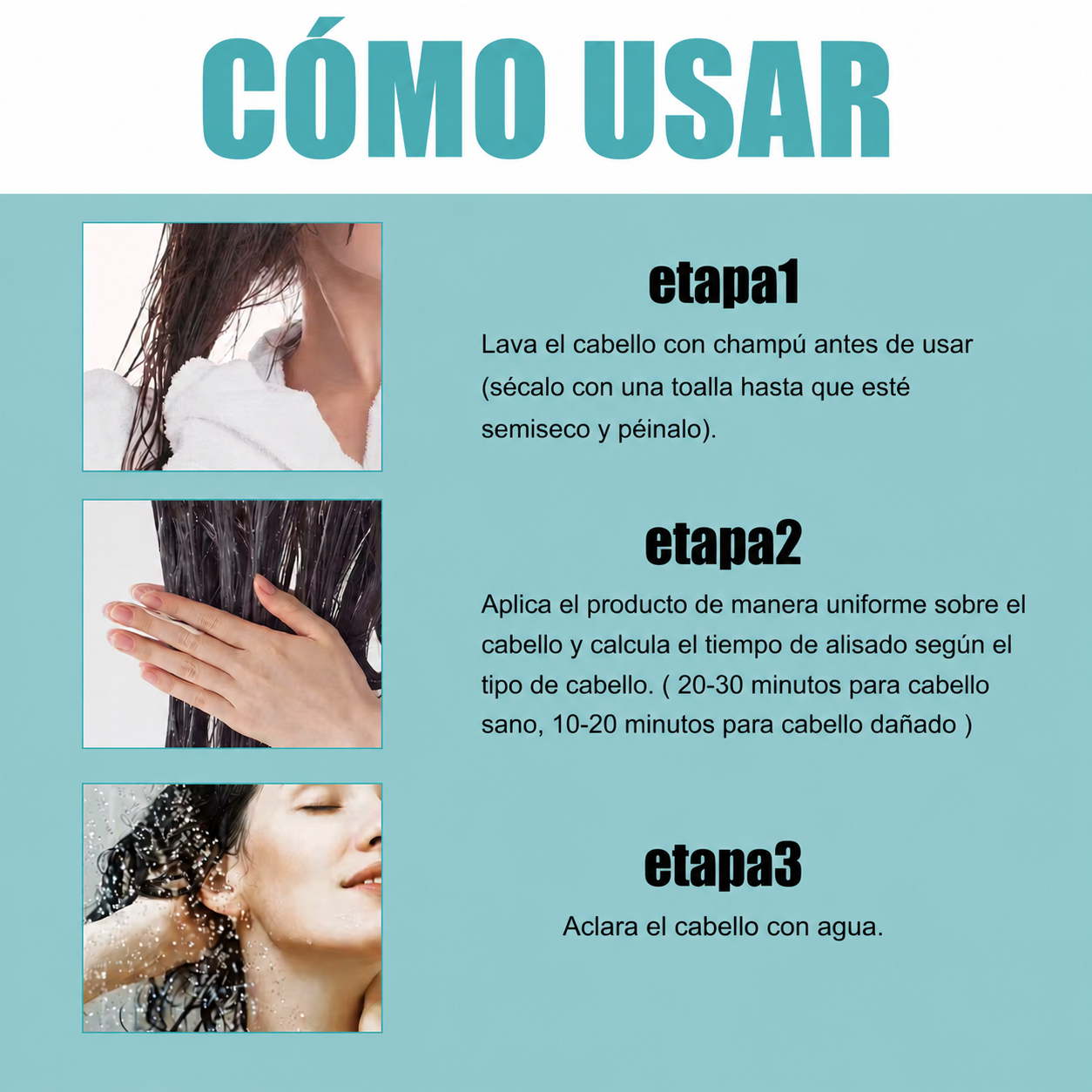 Pack de 2 Crema Para Alisar el Cabello 60ml Eelhoe