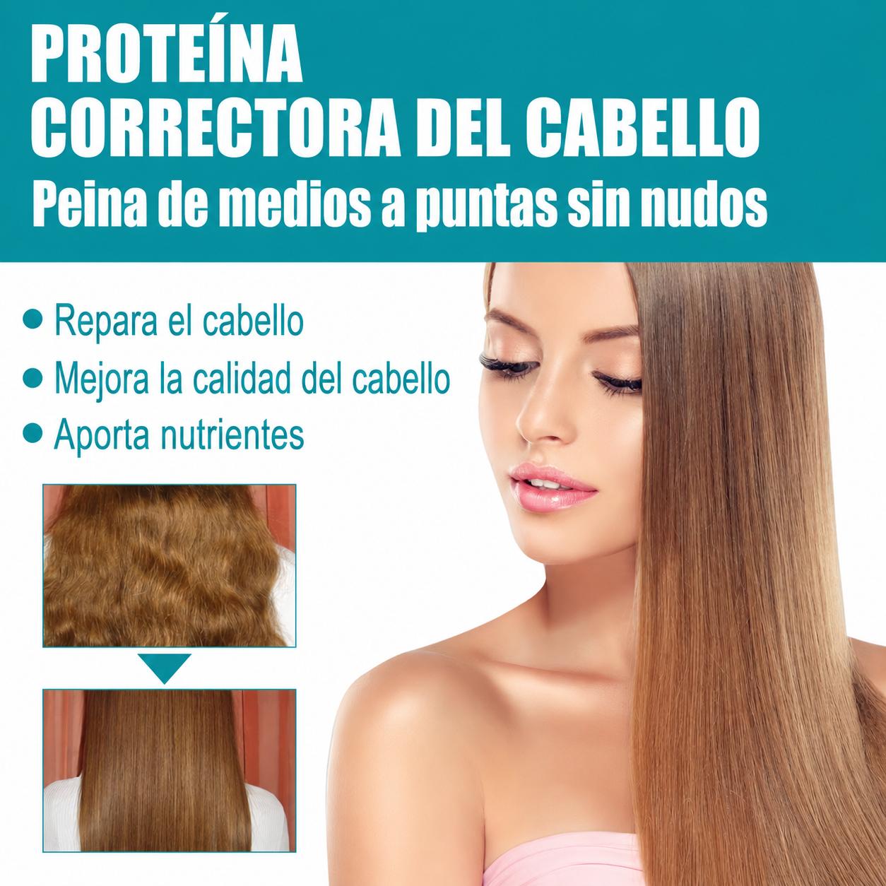 Pack de 2 Crema Para Alisar el Cabello 60ml Eelhoe