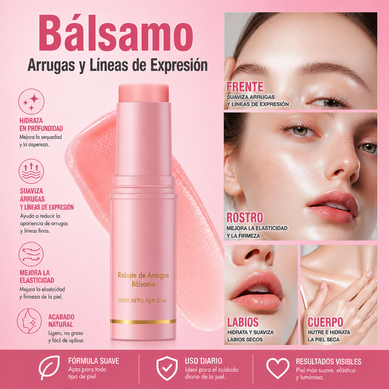Pack de 2 Bálsamo Antiarrugas Coreano Vitalis 9g